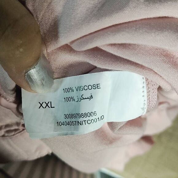 GIA Plus Size PEASANT STYLE FLOWY BOHO CHIC BLOUSE Floral top EMBROIDERED XXL - Picture 10 of 11